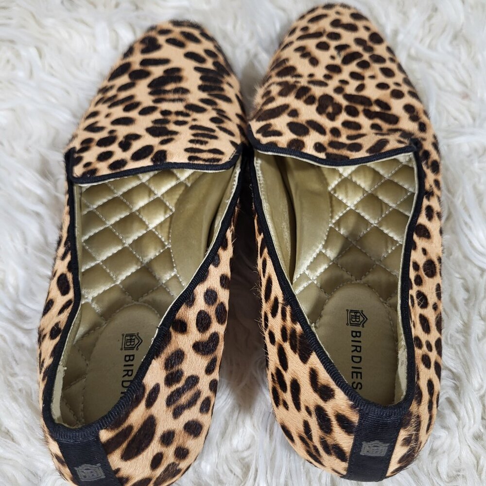 Birdies The Starling Cheetah Calf Hair Comfort Flats Leopard Print Size 7.5 - Picture 6 of 10